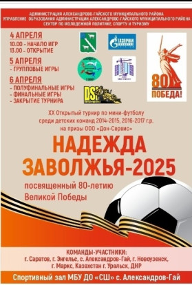 XX традиционный турнир по мини-футболу «Надежда Заволжья-2025» XX традиционный турнир по мини-футболу «Надежда Заволжья-2025» 2